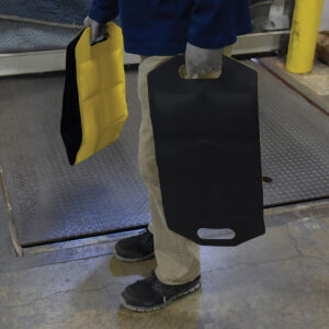 Vestil Vinyl Dock Draft Mats - Black/Yellow