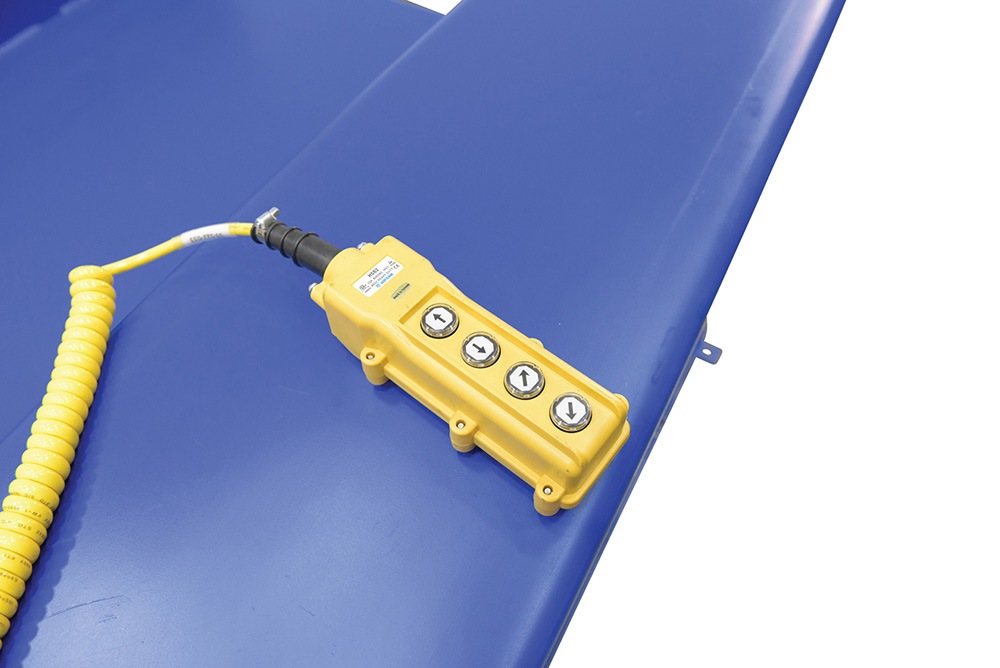 Vestil Steel Electric Hydraulic Ground Lift Table with Tilt - 4000 Lb. Capacity