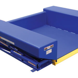Vestil Steel Electric Hydraulic Ground Lift Table with Tilt - 2000 Lb. Capacity