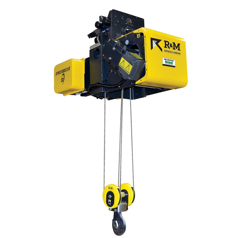 Vestil 460V 3 Phase Electric Wire Rope Hoist Option - Yellow/Black