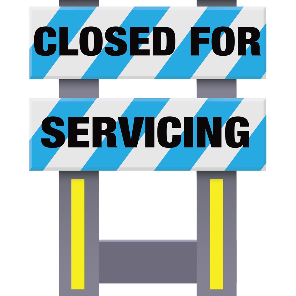 Vestil FSB-3832-BU-004 Corrugated Plastic Folding Safety Barricade