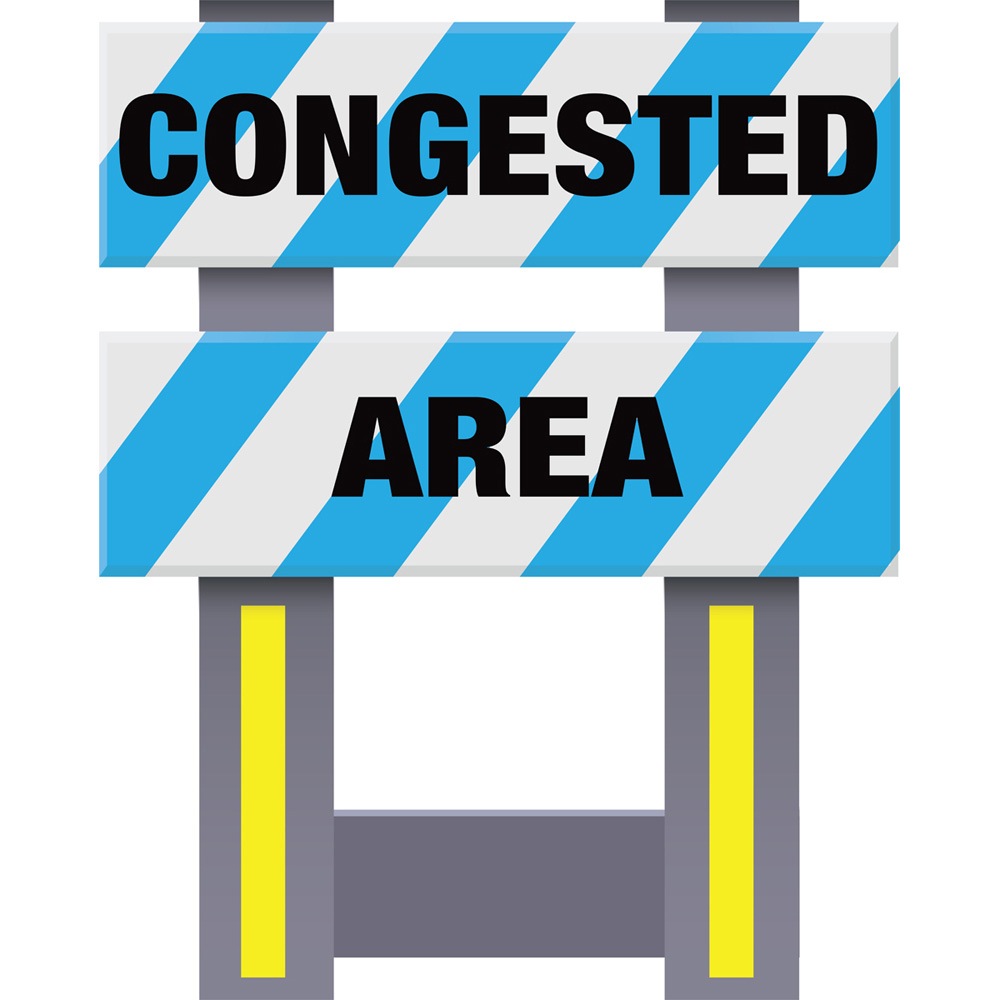 Vestil FSB-3832-BU-005 Corrugated Plastic Folding Safety Barricade