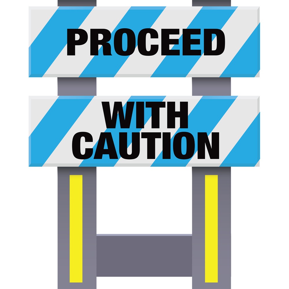 Vestil FSB-3832-BU-024 Corrugated Plastic Folding Safety Barricade