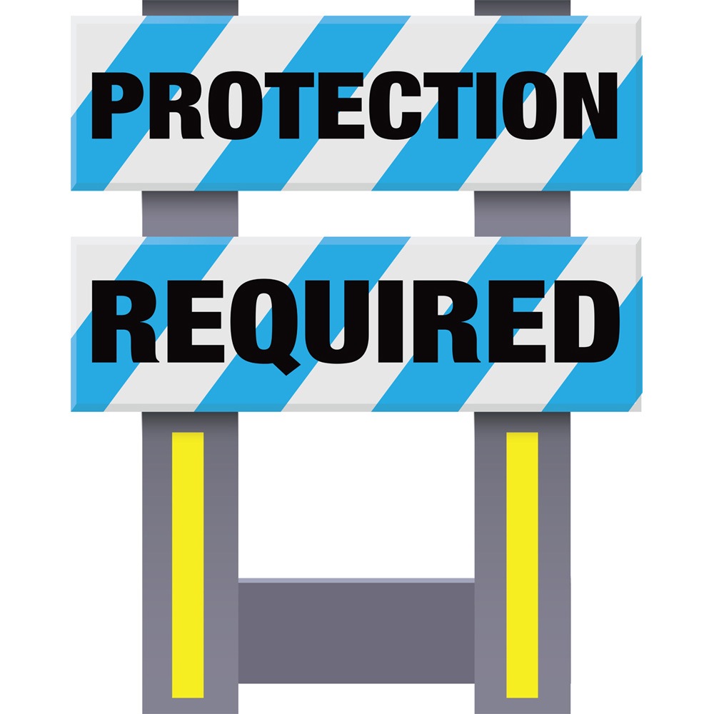 Vestil FSB-3832-BU-025 Corrugated Plastic Folding Safety Barricade