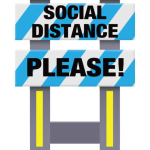 Vestil FSB-3832-BU-031 Corrugated Plastic Folding Safety Barricade