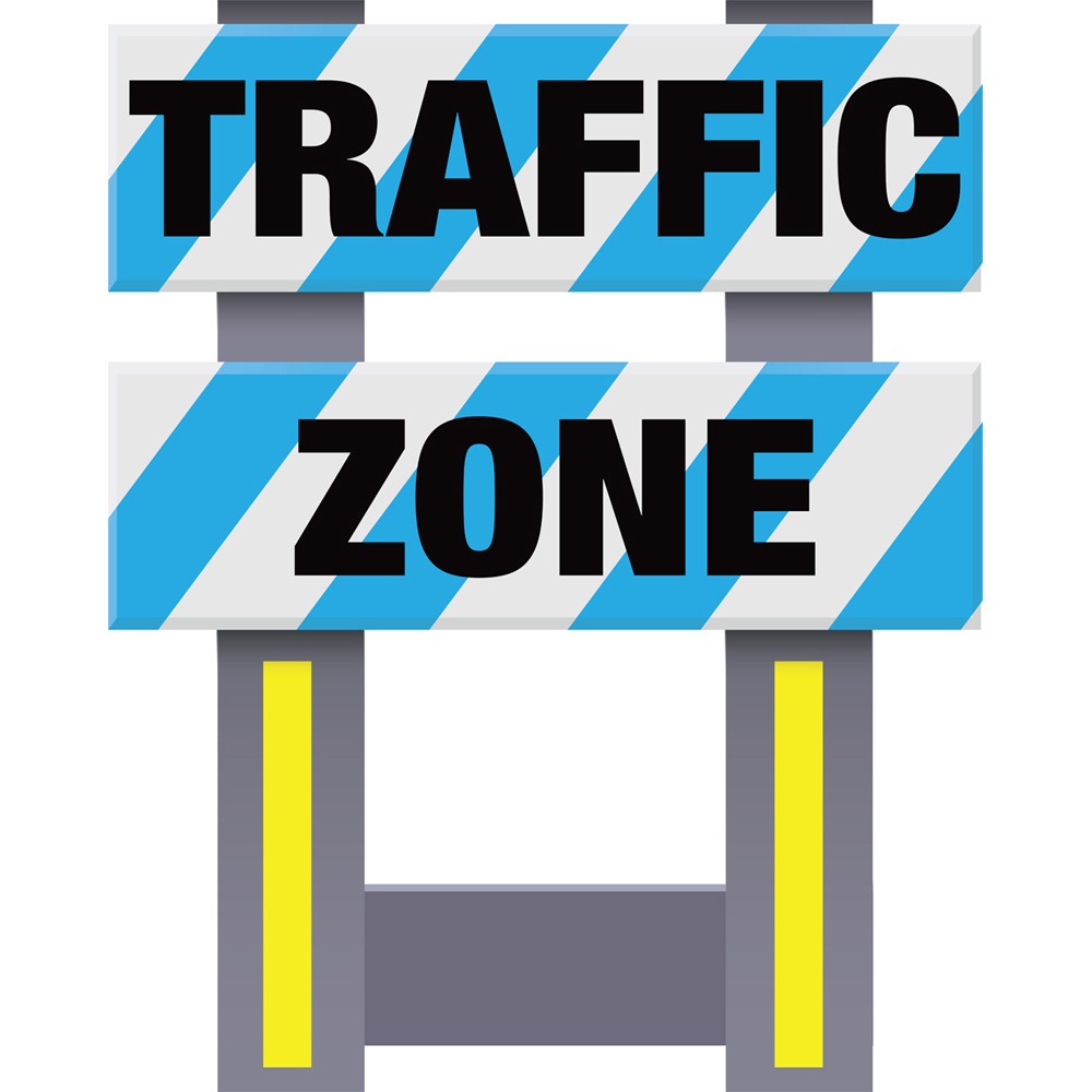 Vestil FSB-3832-BU-033 Corrugated Plastic Folding Safety Barricade