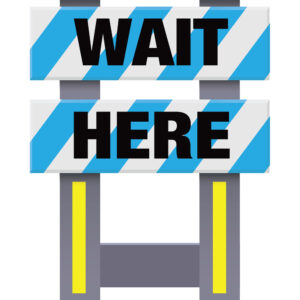 Vestil FSB-3832-BU-034 Corrugated Plastic Folding Safety Barricade