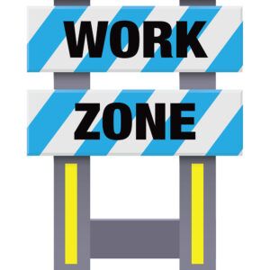 Vestil FSB-3832-BU-036 Corrugated Plastic Folding Safety Barricade