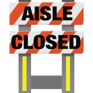 Vestil FSB-3832-OR-001 Corrugated Plastic Folding Safety Barricade