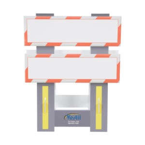 Vestil FSB-3832-OR-001 Corrugated Plastic Folding Safety Barricade