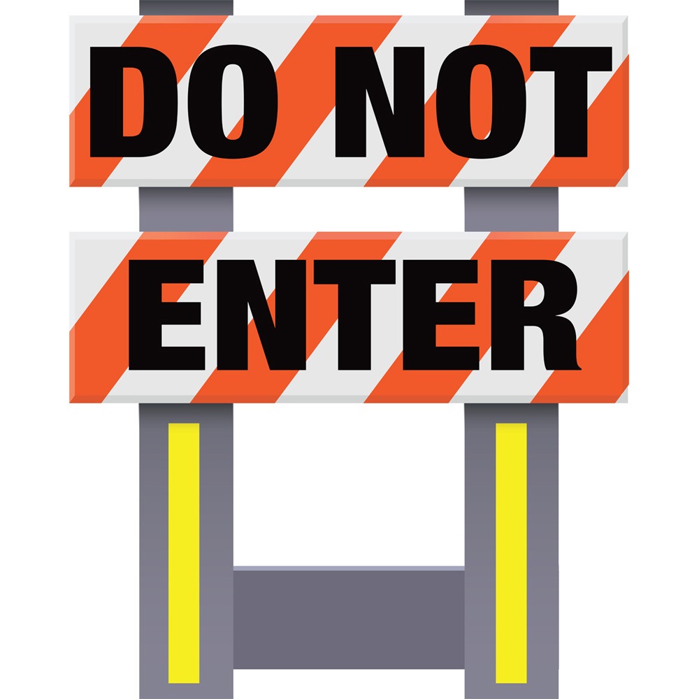 Vestil FSB-3832-OR-008 Corrugated Plastic Folding Safety Barricade