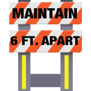 Vestil FSB-3832-OR-016 Corrugated Plastic Folding Safety Barricade