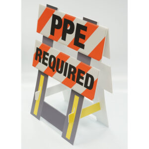 Vestil FSB-3832-OR-023 Corrugated Plastic Folding Safety Barricade