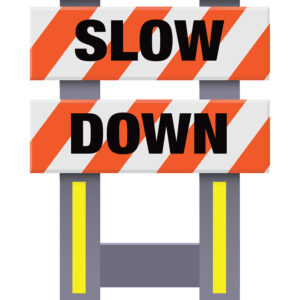 Vestil FSB-3832-OR-029 Corrugated Plastic Folding Safety Barricade