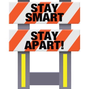 Vestil FSB-3832-OR-032 Corrugated Plastic Folding Safety Barricade