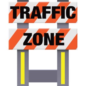 Vestil FSB-3832-OR-033 Corrugated Plastic Folding Safety Barricade