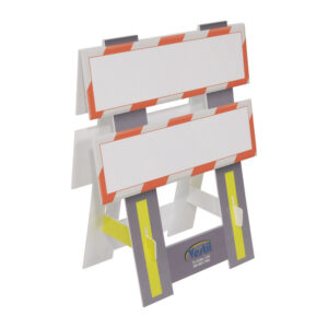 Vestil FSB-3832-OR-035 Corrugated Plastic Folding Safety Barricade