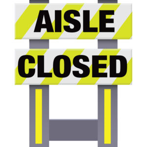 Vestil FSB-3832-VYL-001 Corrugated Plastic Folding Safety Barricade