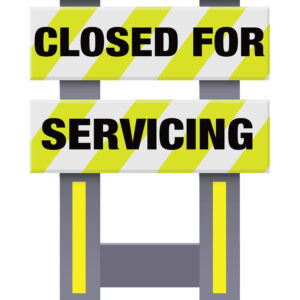 Vestil FSB-3832-VYL-004 Corrugated Plastic Folding Safety Barricade