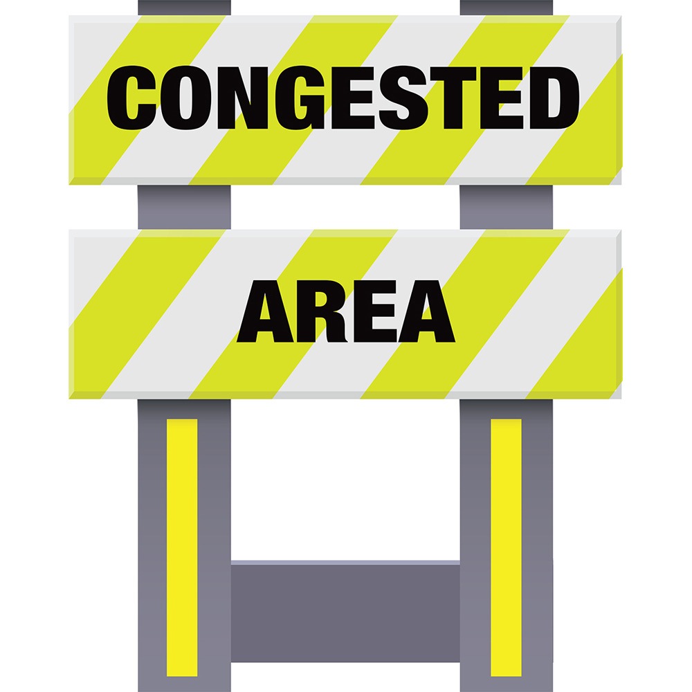 Vestil FSB-3832-VYL-005 Corrugated Plastic Folding Safety Barricade