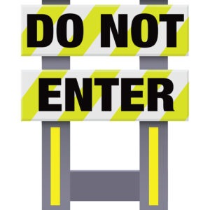 Vestil FSB-3832-VYL-008 Corrugated Plastic Folding Safety Barricade