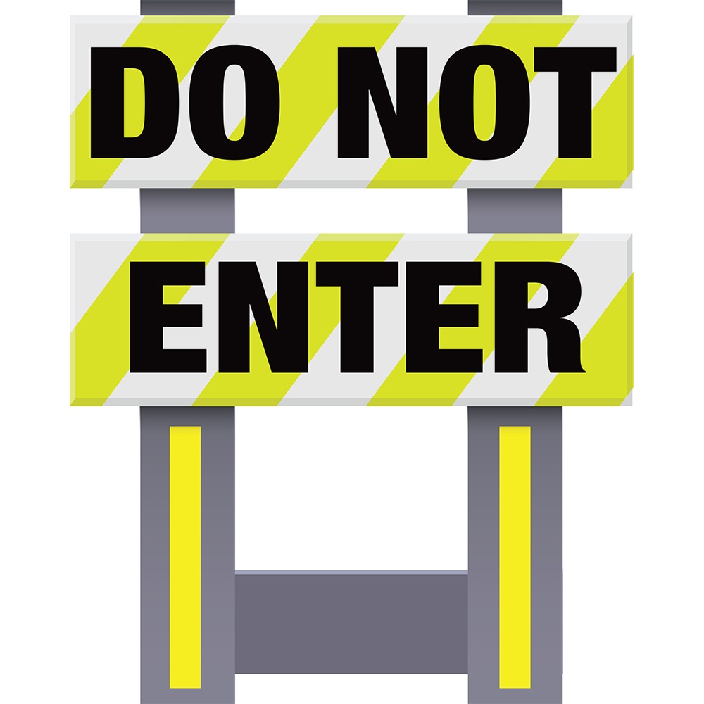 Vestil FSB-3832-VYL-008 Corrugated Plastic Folding Safety Barricade