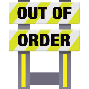 Vestil FSB-3832-VYL-021 Corrugated Plastic Folding Safety Barricade