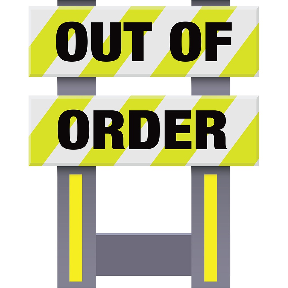 Vestil FSB-3832-VYL-021 Corrugated Plastic Folding Safety Barricade