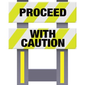 Vestil FSB-3832-VYL-024 Corrugated Plastic Folding Safety Barricade