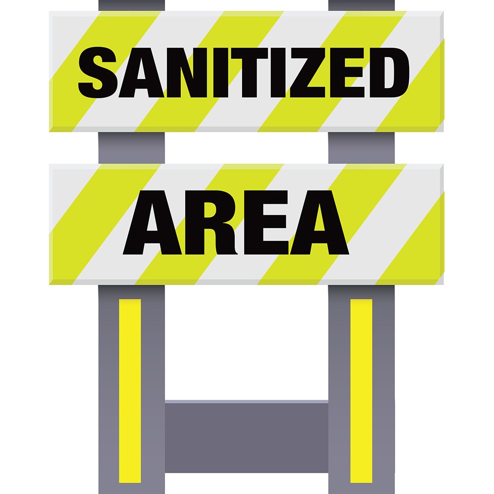 Vestil FSB-3832-VYL-028 Corrugated Plastic Folding Safety Barricade