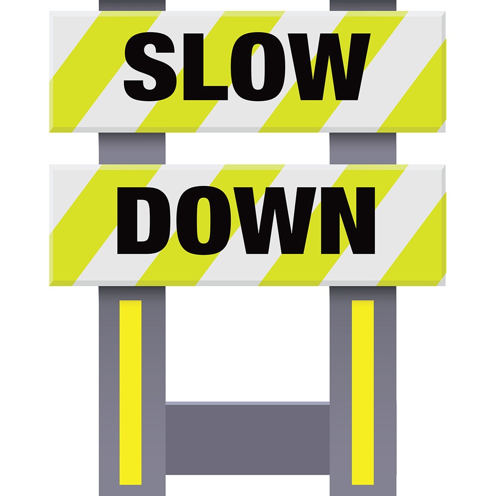 Vestil FSB-3832-VYL-029 Corrugated Plastic Folding Safety Barricade