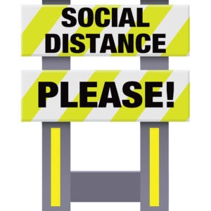 Vestil FSB-3832-VYL-031 Corrugated Plastic Folding Safety Barricade