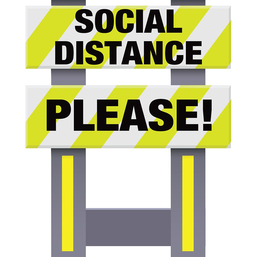 Vestil FSB-3832-VYL-031 Corrugated Plastic Folding Safety Barricade