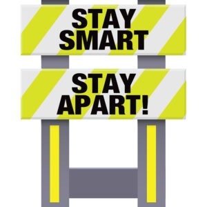 Vestil FSB-3832-VYL-032 Corrugated Plastic Folding Safety Barricade