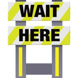 Vestil FSB-3832-VYL-034 Corrugated Plastic Folding Safety Barricade