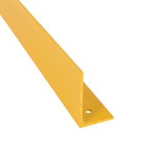 Vestil Thick Steel Floor Safety Curb - Yellow