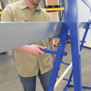 Vestil HSR-4860 Steel Horizontal Blue Storage Rack 48