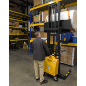 Vestil HYD-ROLL-47-DC Steel 12 V DC Roll Lifter Transporter