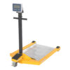 Vestil LO-PF-2436-SCL Steel Low 24" x 36" Yellow/Black Platform Scale