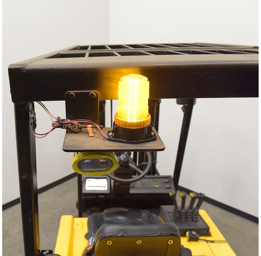 Vestil LT-RC5-FSL-AM Polycarbonate Fork Truck Safety and Warning Light