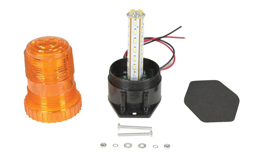 Vestil LT-RC5-FSL-AM Polycarbonate Fork Truck Safety and Warning Light