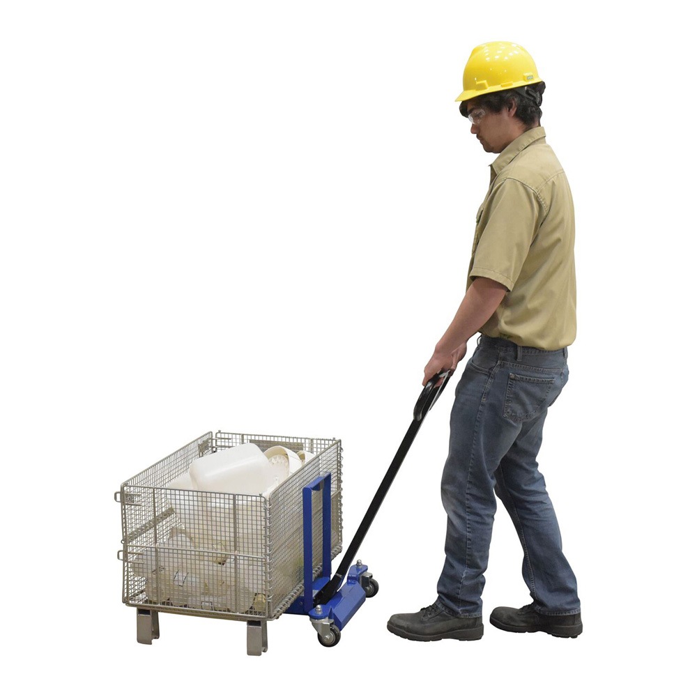 Vestil PMSF-M-400 Steel Single Yellow Fork Pallet Master