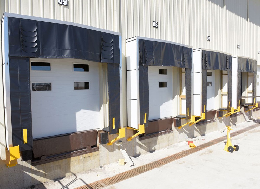 Vestil Steel Dock Shelter Yellow Guard Post