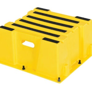 Vestil SPN-1-YL Polyethylene Nestable 1 Step 500 Lb. Capacity - Yellow