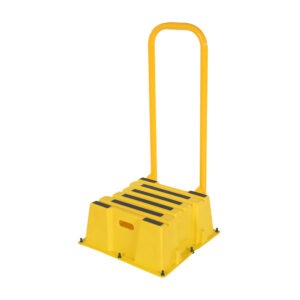 Vestil SPN-1-YL-HR Polyethylene Nestable with Handrails 1 Step