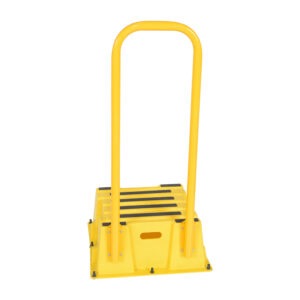 Vestil SPN-1-YL-HR Polyethylene Nestable with Handrails 1 Step