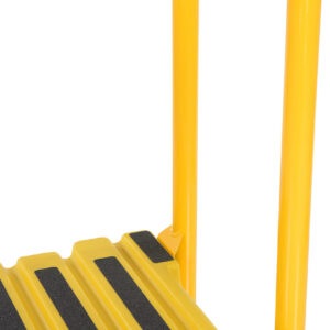 Vestil SPN-1-YL-HR Polyethylene Nestable with Handrails 1 Step