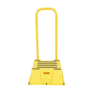 Vestil SPN-1-YL-HR-PO Polyethylene Nestable with Handrails Port 1 Step