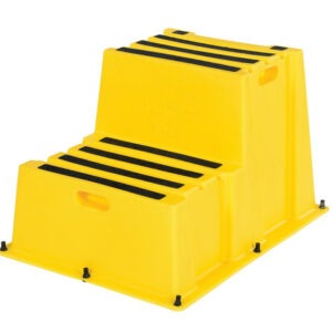 Vestil SPN-2-YL Polyethylene Nestable 2 Step 500 Lb. Capacity - Yellow