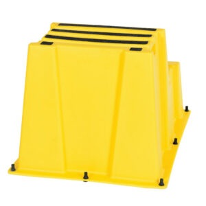 Vestil SPN-2-YL Polyethylene Nestable 2 Step 500 Lb. Capacity - Yellow